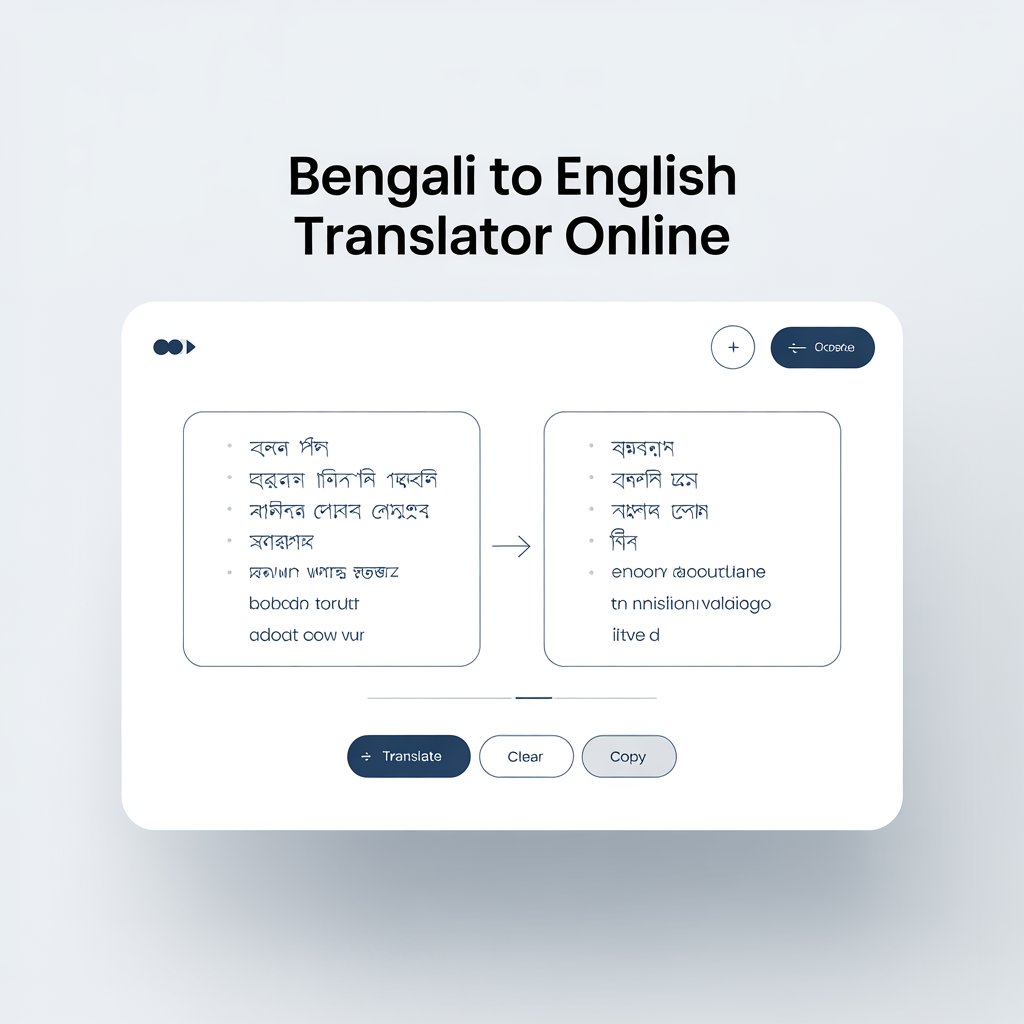 Bengali to English Translator Online
